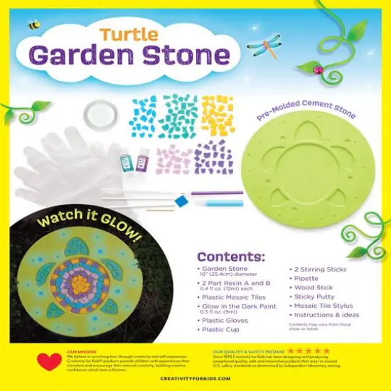 Creativity for Kids&reg; Turtle Garden Stone {11}