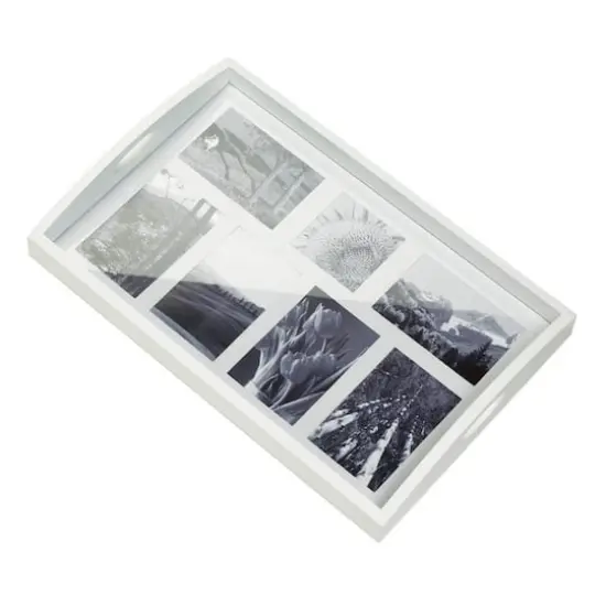 19" White Photo Frame Tray {1}