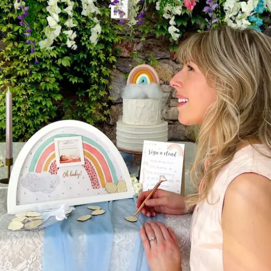 Kate Aspen&reg; Boho Rainbow Frame Baby Shower Guest Book Alternative {1}