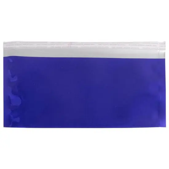 JAM Paper 4" x 9.5" Foil Business Envelopes, 25ct. Blue {2}