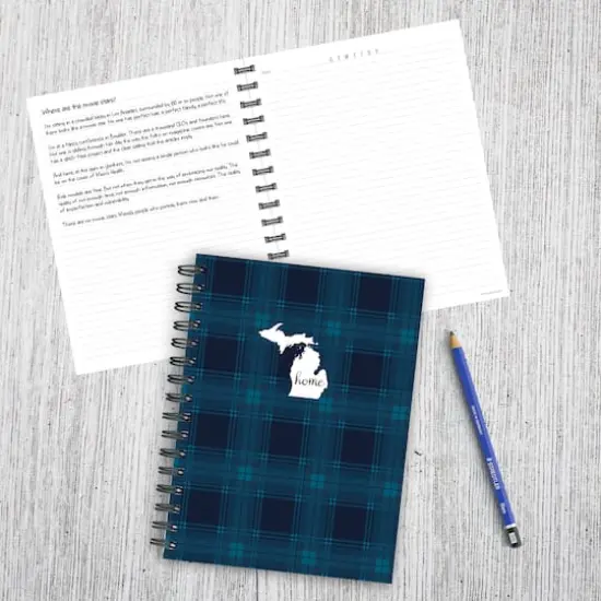 TF Publishing Michigan Blue Plaid Journal {4}