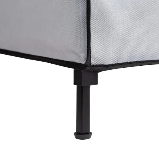 Honey Can Do 60" Gray Wide Double Door Portable Wardrobe Closet {8}