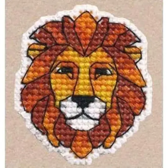 Oven Badge-Lion Cross Stitch Kit {1}