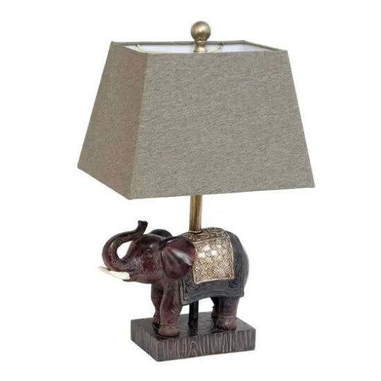 Lalia Home 20.5" Elephant Table Lamp with Fabric Shade {1}