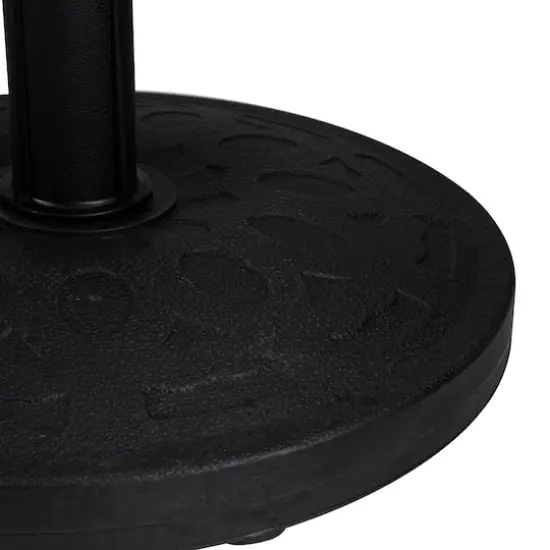 18" Black Flat Round Patio Umbrella Base  {4}