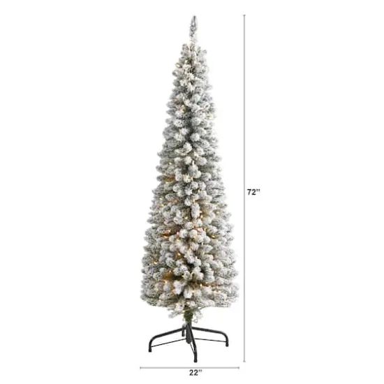 6ft. Pre-Lit Artificial Christmas Tree, Clear Lights {8}