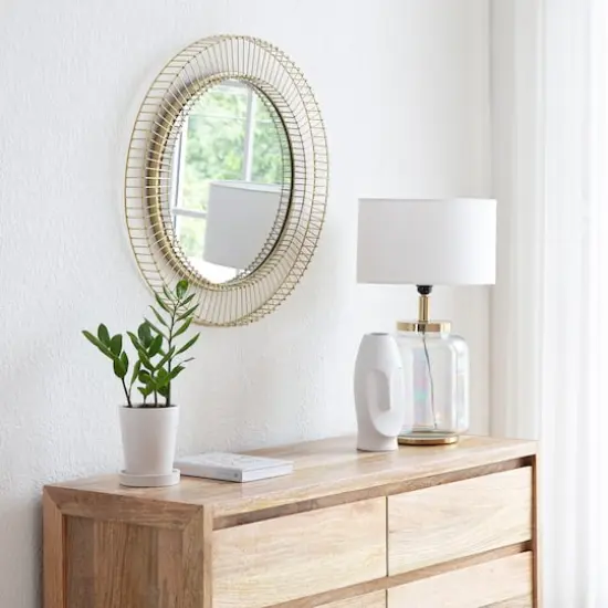Habitat Argus 24" Golden Sunbeam Wall Mirror {4}