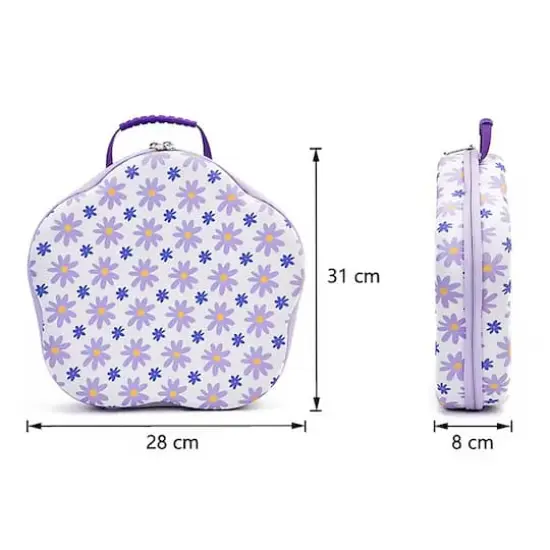 Sparkly Selections Flower Diamond Storage Case with 70 Bottles {3}