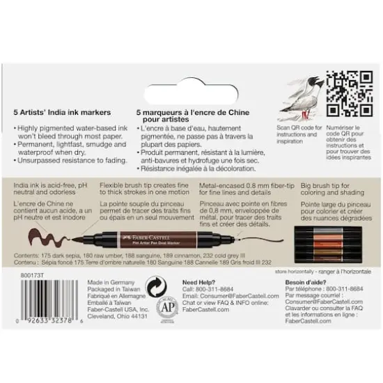 Faber-Castell&reg; Pitt Artist Pen&reg; Dual Markers Neutral Tones {6}