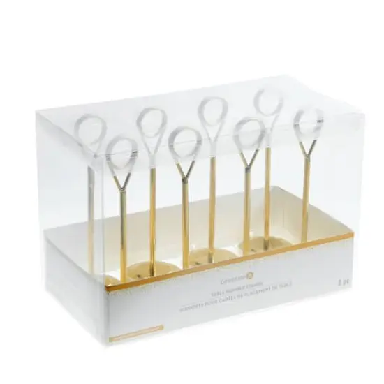 6" Table Number Stands, 8ct. by Celebrate It&trade; Gold {4}