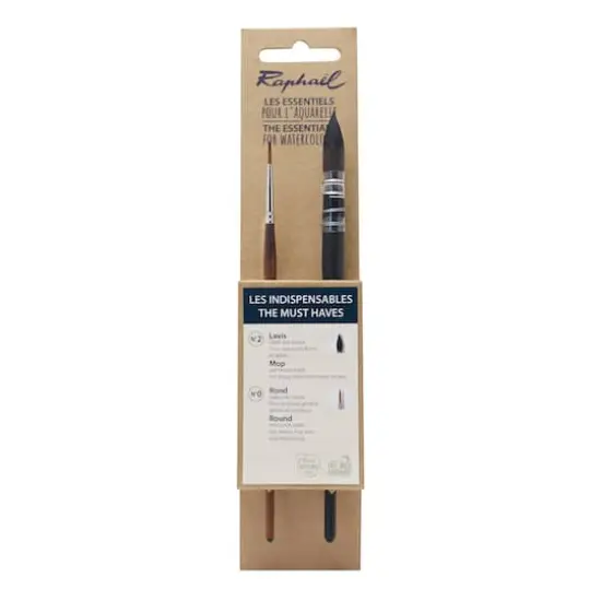 Raphael Essentials The Must Haves 2-Piece Watercolor Brush Set {1}