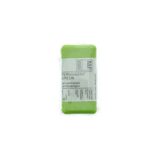 R&F&reg; Encaustic Paint Cake, 40mL Permanent Green {1}