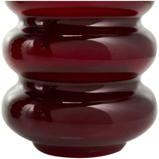 Red Glass Bubble Vase Set {5}