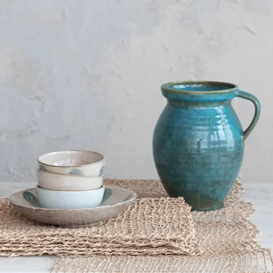 Hello Honey&reg; 4qt. Blue Stoneware Jug {5}