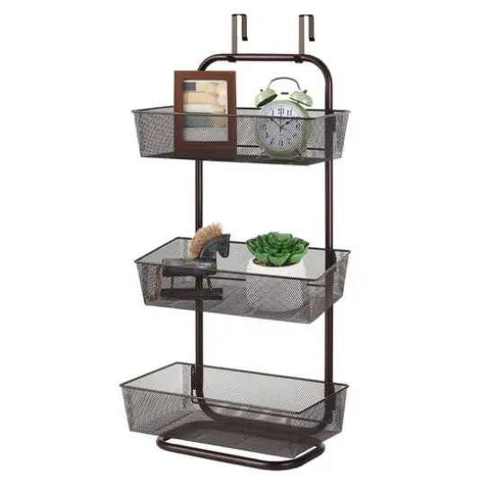 NEX&trade; 15" Over the Door Basket Organize Dark Brown {2}