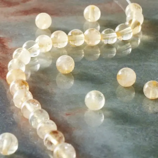 Citrine Round Beads by Bead Landing&trade; {3}