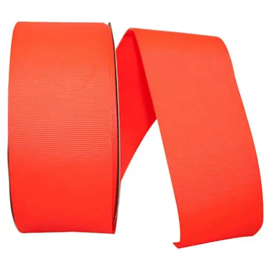 JAM Paper 2.25" Grosgrain Texture Ribbon Neon Orange {1}