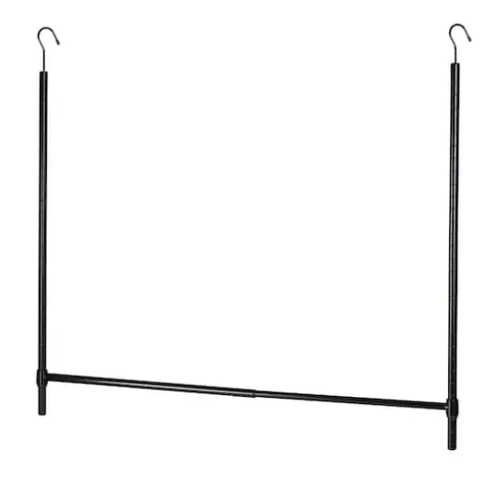 Honey Can Do Black Clothes Hanging Closet Rod {4}