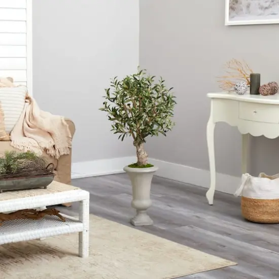 3.5ft. Olive Tree in Sand Colored Urn {5}