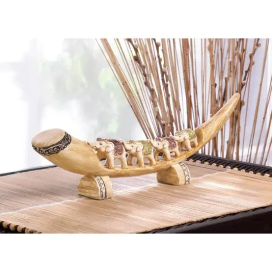 Multicolored Elephant Tusk 15.5" x 1.75" x 4.5" {3}