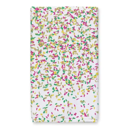 Mardi Gras Confetti Phrases Tea Towel Set {4}