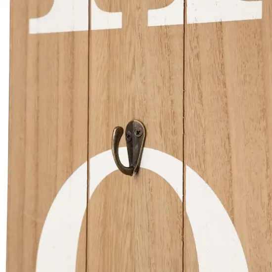 Glitzhome 42"H Wooden Brown "HOME" Porch Sign with 3 Changable Wreaths {8}