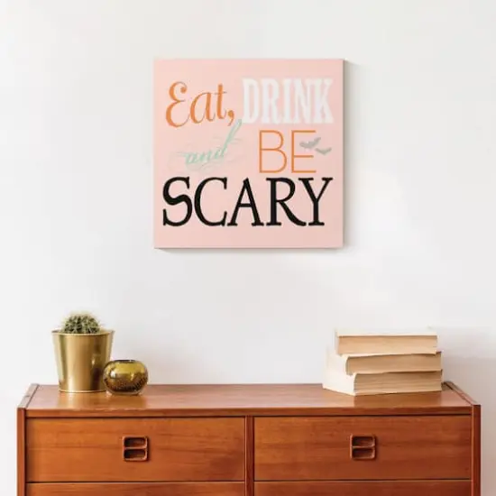 Be Scary Canvas Wall Art {5}