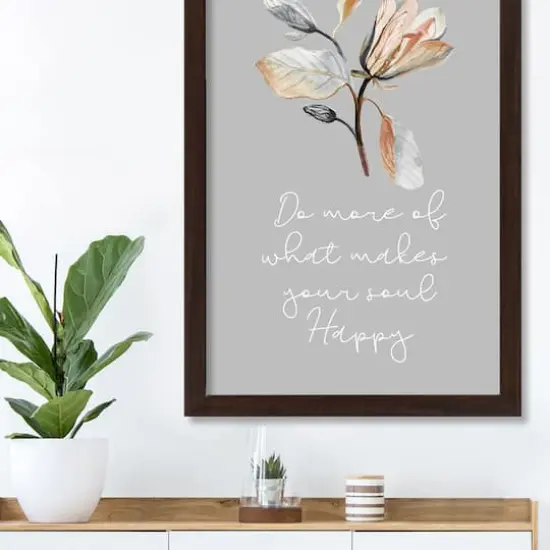 Makes Your Soul Happy Fall Print in Black Frame {4}