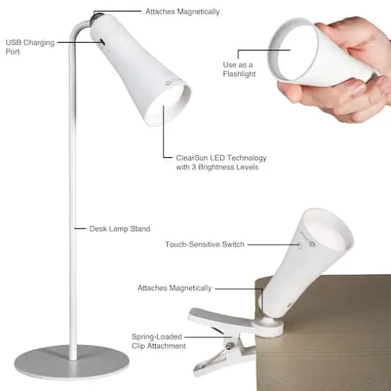 OttLite&reg; Switch 3-in-1 Rechargeable Task Lamp {5}
