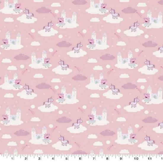 Eone Peppa Pig Dreamland Castles Cotton Fabric {4}