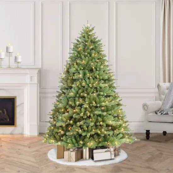 7.5ft. Pre-Lit Douglas Fir Premier Artificial Christmas Tree, Clear Lights {6}