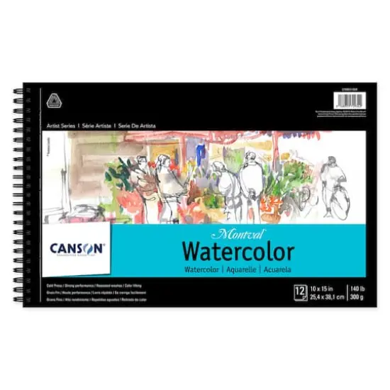 Canson&reg; Montval&reg; Artist Series Cold Press Watercolor Pad, 10" x 15" {1}