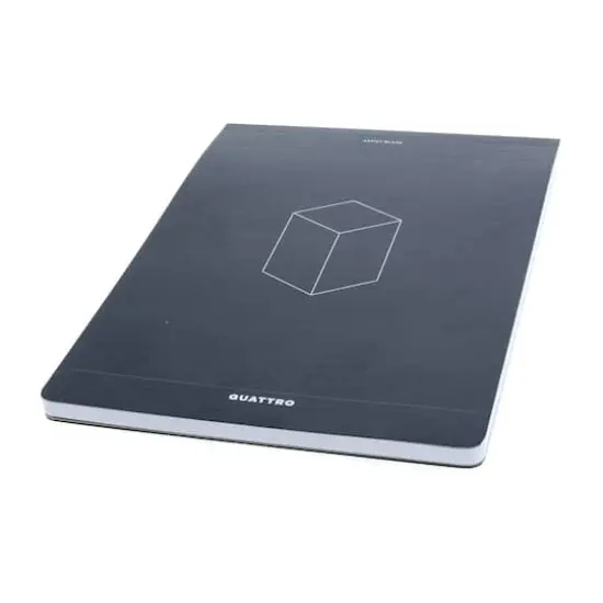 Global Art Quattro Black Blank Journal, 8.5" x 12" {3}