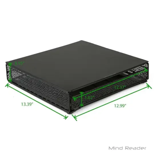 Mind Reader Flower Pattern Black 36 Capacity Single Serve Coffee Pod Metal Mesh Storage Drawer {4}