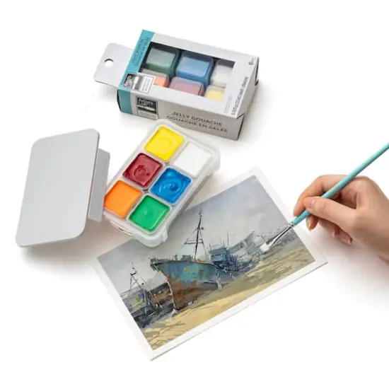 Necessities&trade; Mini 6 Color Jelly Gouache Paints by Artist's Loft&trade; {3}
