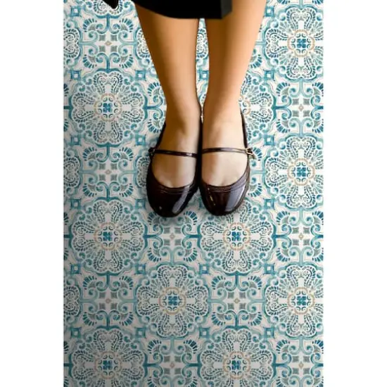 FloorPops Fontaine Peel & Stick Floor Tiles {3}