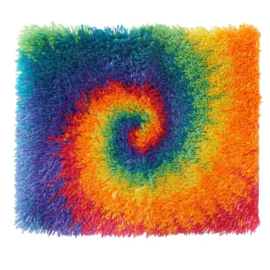 Wonderart&reg; Shaggy Small Tie-Dye Latch Hook Kit {4}