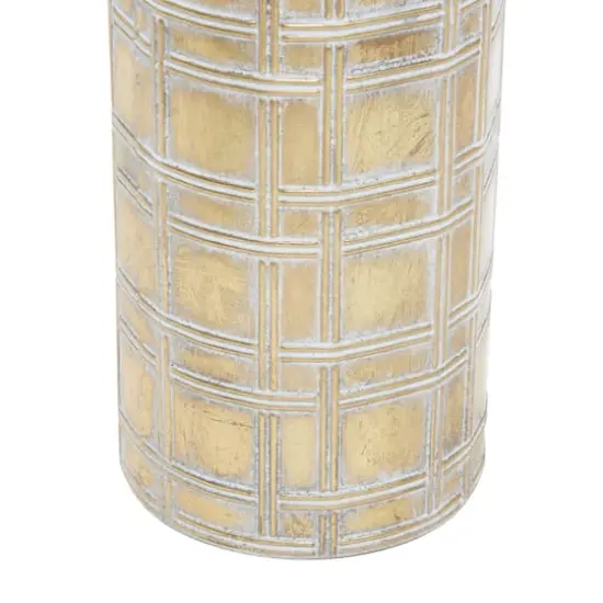 Set of 3 Gold Metal Glam Vase 35", 30", 25" {6}