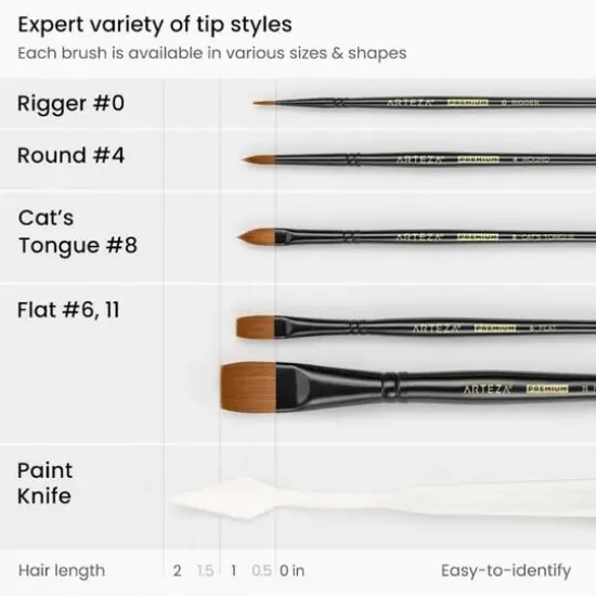 Arteza&reg; Acrylic Art Paint & Tools Set {6}