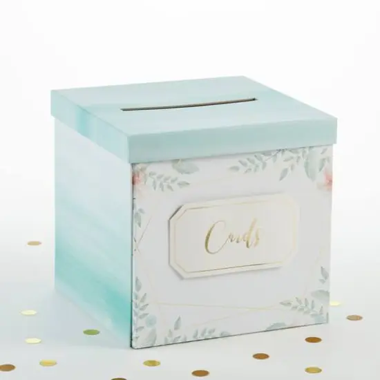 Kate Aspen&reg; Geometric Floral Card Box {9}