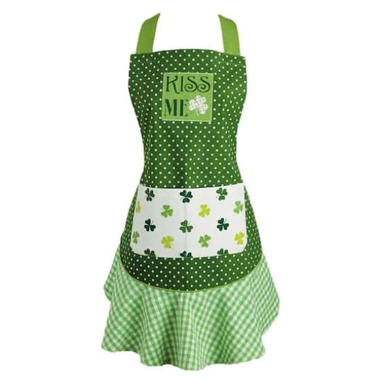 DII&reg; Kiss Me St Patty's Day Ruffle Apron {1}