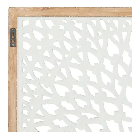 36" Tan Traditional Ornamental Wood Wall D&eacute;cor {6}