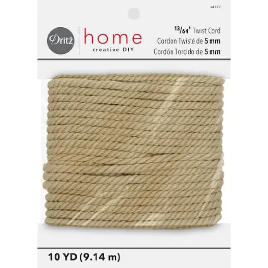 Dritz&reg; Home 13/64" x 10yd. Natural Twist Cord {1}