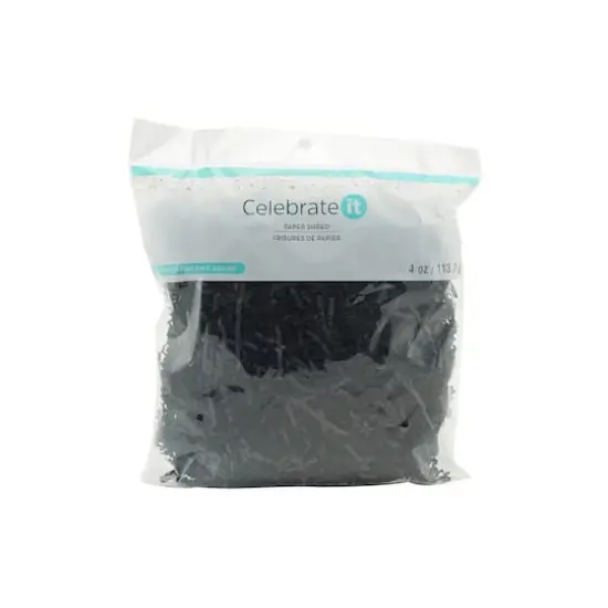 Black Paper Shred, 4oz. by Celebrate It&trade; {4}