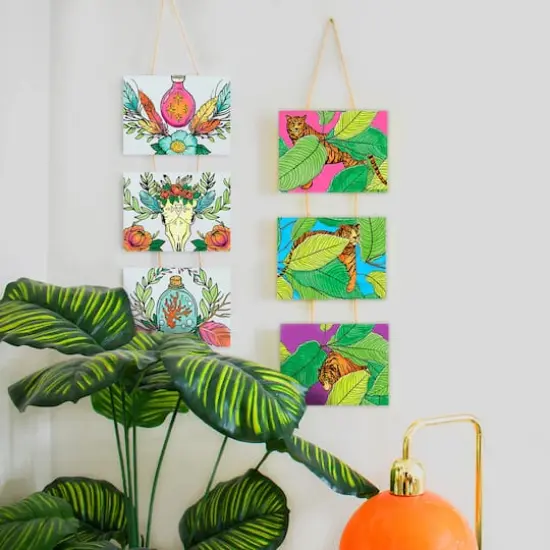 Art 101 Gallery Tiger & Apothecary Hanging Canvas Wall Art Kits {3}