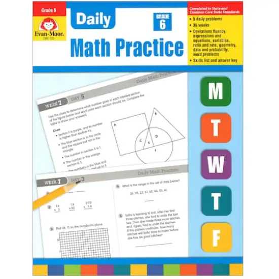 Evan-Moor Educational Publishers Daily Common Core Math Practice, Grade 6 {1}