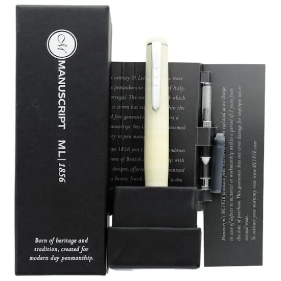 Manuscript Med Nib Oyster Fountain Pen {1}