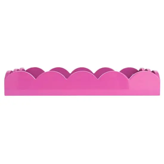 Hello Honey&reg; 16" Wide Fuchsia Wood Tray {8}
