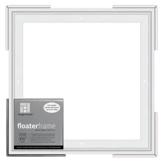 Ampersand&trade; White 1.5" Depth Thin Edge Floaterframe {1}