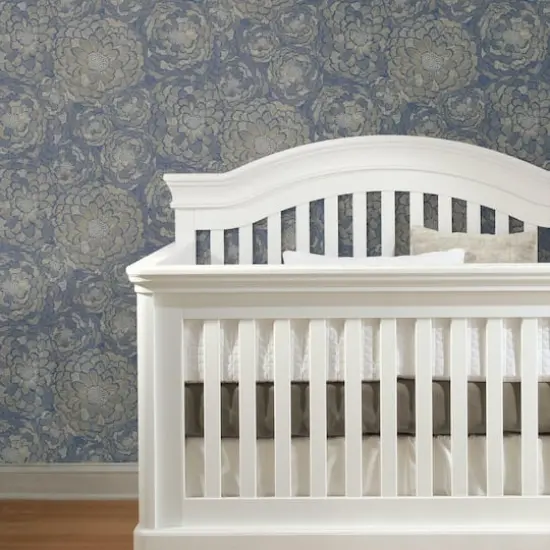 RoomMates Zen Dahlia Peel & Stick Wallpaper Blue {6}